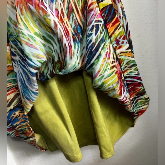 BCX | wispy, multicolored A-line print | Women’s size M dress - Picture 6 of 15